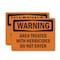 Signmission Treated With Herbicides Do Not Enter OSHA Warning Sign, Plastic, 10in W x 7in L, 2PK OS-2PACK-WS-P-710-L-12437 - alternate 1